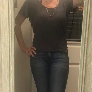 Grey shirt with numerous possibilities worn twice